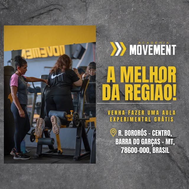 Aula acompanhada por instrutora na Movement